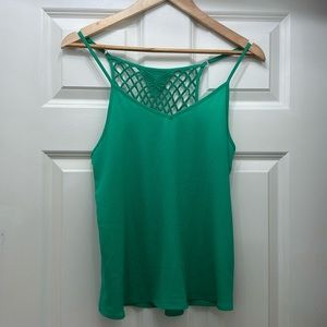 Green cami top